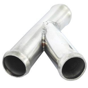 T Pipe x22 mm, Angle of inclination - 45&deg;, coolant, from stainless steel