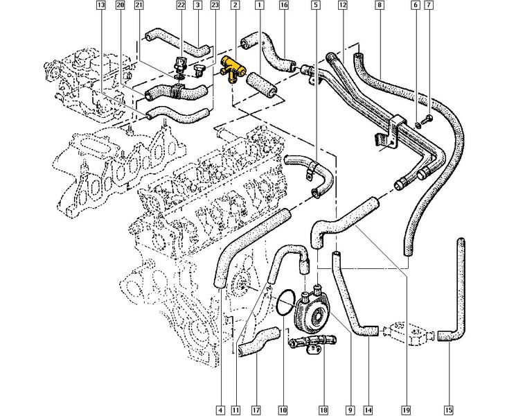 Czterorzut 7705030158 Pasuje do Renault. Stal nierdzewna