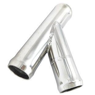 T Pipe x25 mm, Angle of inclination - 45&deg;, coolant, from stainless steel