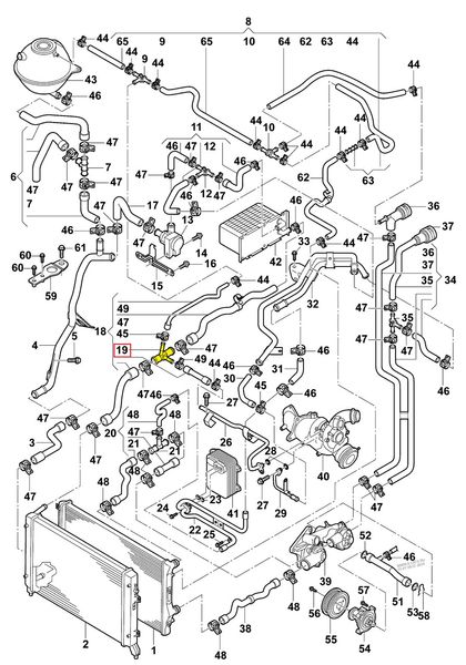 T-kąt 1k0121087 Pasuje do Audi, Vw. Stal nierdzewna