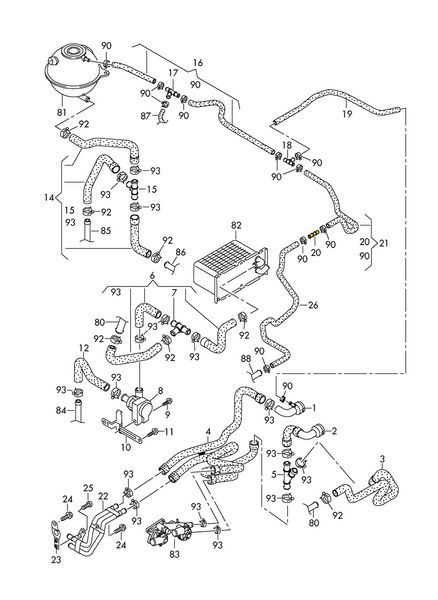 T-Stück 1K0121447EC Geeignet für Audi, Seat, Vw. Edelstahl Р103 фото