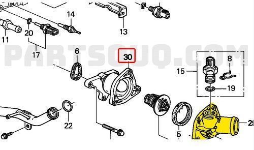 Cooling pipe 19311PDAE01 for Honda from stainless steel