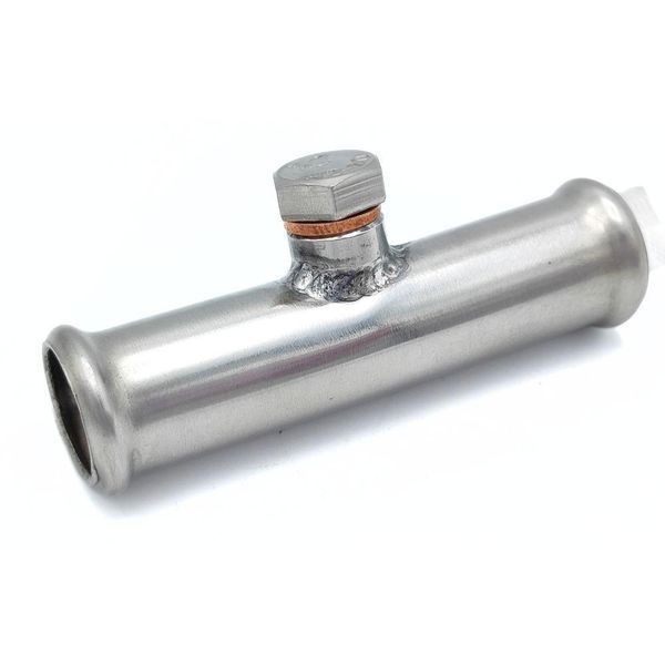 Вставка для видалення повітря 18 mm (Розмір різьби М8). Виготовлено з нержавіючої сталі Р187 фото