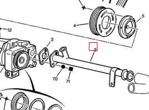 Cooling pipe 98472292 Suitable for Citroen, Fiat, Peugeot. Stainless Steel