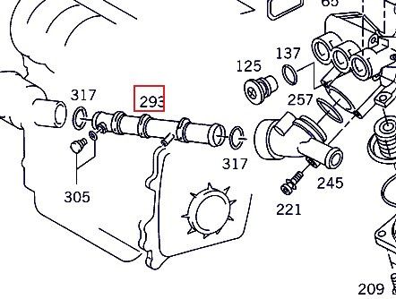 Rura A0002030016 Pasuje do Mercedes. Stal nierdzewna