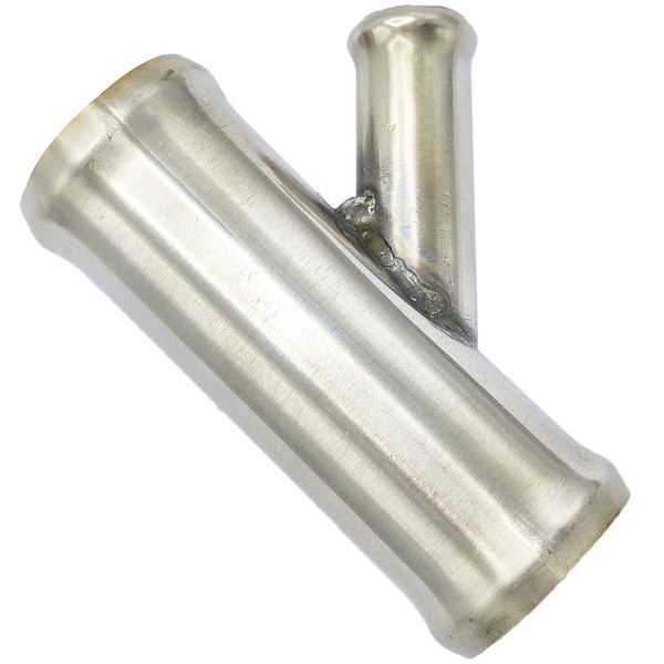 T Pipe x18 mm, Angle of inclination - 45&deg;, coolant, from stainless steel