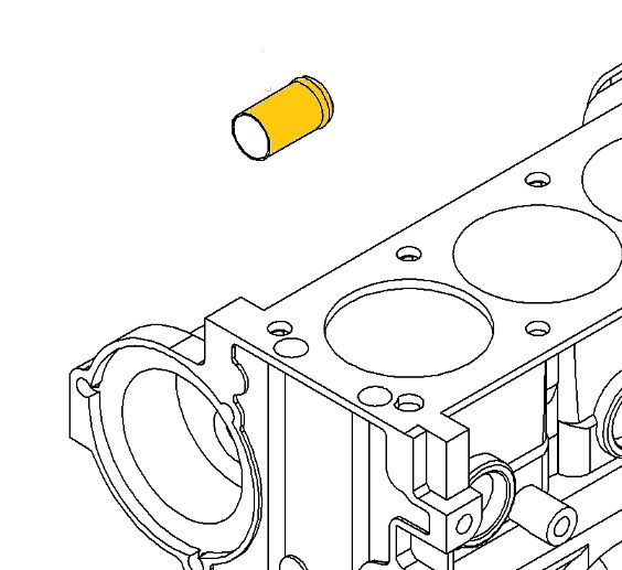 Block fitting 96351207 Suitable for Chevrolet, Daewoo, Opel, Renault. Stainless Steel