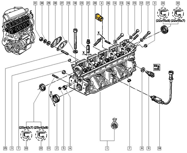 Hose connection between collector and T-piece 96351211 Suitable for Daewoo, Renault. Stainless Steel