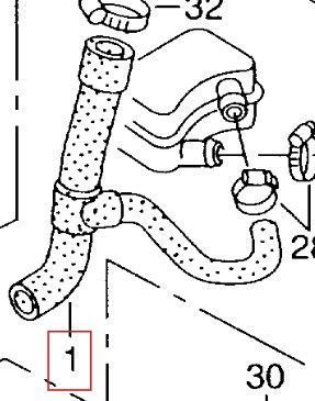 Hose T Pipes 028121053K for Audi from stainless steel