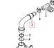 Cooling pipe 06A103213F for Audi, Seat, Skoda, VW from stainless steel