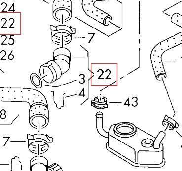 Rura 1J0122291 dla Audi, Seat, Skoda, VW ze stali nierdzewnej