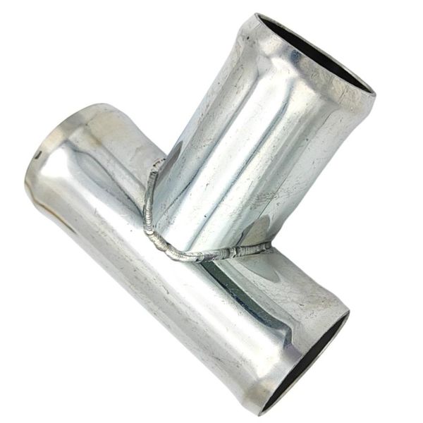 T Pipes 38x38 mm. Stainless Steel