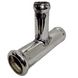 T Pipes 12x8 mm. Stainless Steel