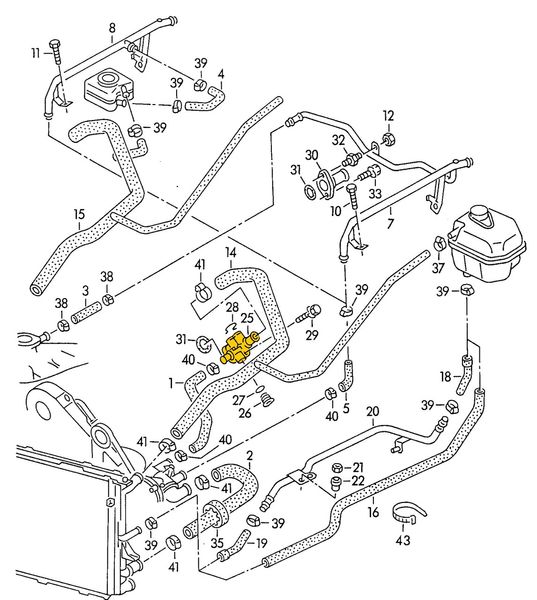 Flange 037121132A Suitable for Audi, Seat, Vw. Stainless Steel