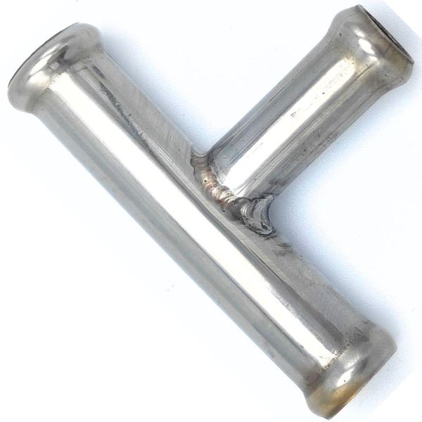 T Pipes 12x10 mm. Stainless Steel