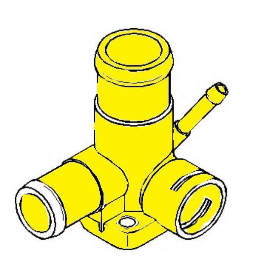 Flange 068121132A for Audi, Seat, VW from stainless steel