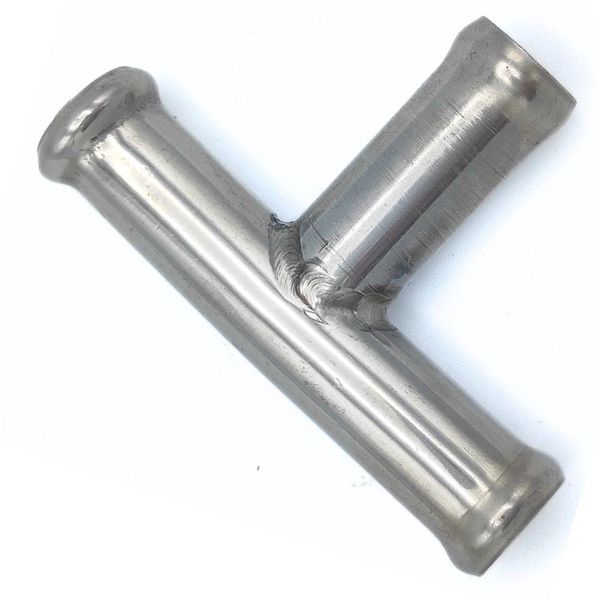 T Pipes 12x12 mm. Stainless Steel