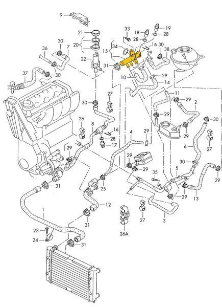 Flange 06A121132E for Seat, VW from stainless steel