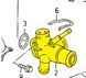 Flange 028121133C for Seat, VW from stainless steel