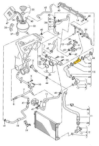 T-St&uuml;ck 1C0121438A f&uuml;r Seat, VW aus Edelstahl Р317 фото