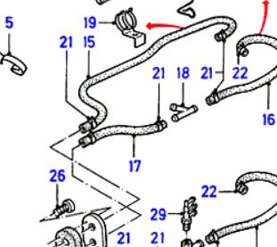 T-piece 6085829 Suitable for Ford. Stainless Steel