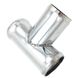 T Pipes 40x40 mm. Stainless Steel