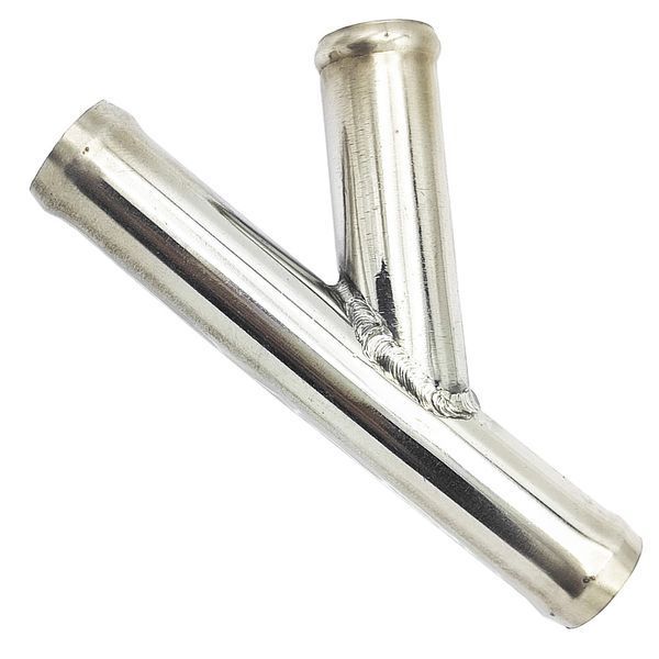 T Pipe x18 mm, Angle of inclination - 45&deg;, coolant, from stainless steel