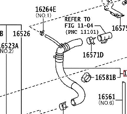 T Pipes 16571-26160 Suitable for Toyota. Stainless Steel