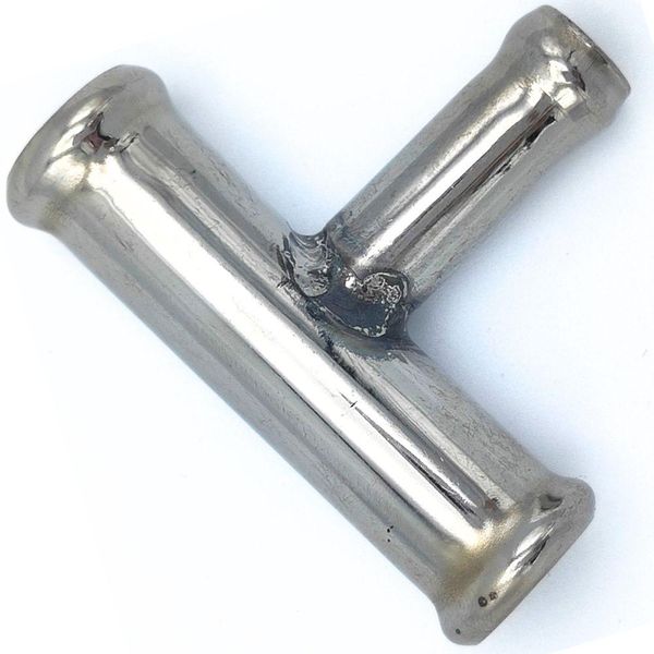 T Pipes 14x10 mm. Stainless Steel