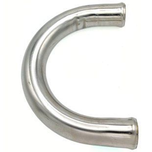 Кут гнутий 40 mm, Кут нахилу - 180&deg;, тосольний, з нержавіючої сталі 180U40 фото