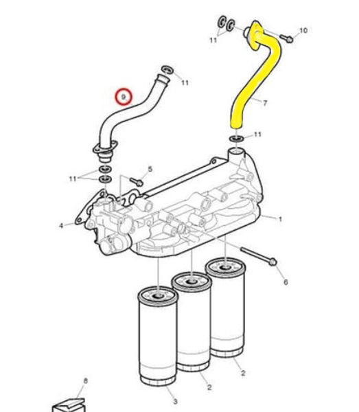 Cooling pipe 7421599157 Suitable for Renault. Stainless Steel