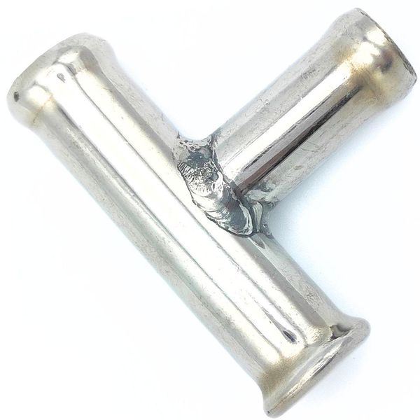 T Pipes 14x12 mm. Stainless Steel