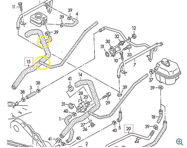 T-piece 4A0121101G for Audi from stainless steel