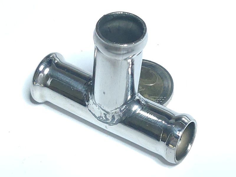 T Pipes 6x6 mm. Stainless Steel