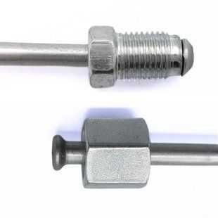 Verzinkte Stahl-Bremsleitung (L 1850mm) mit Anschl&uuml;ssen (105/106) Ford, Opel WP113Zn фото