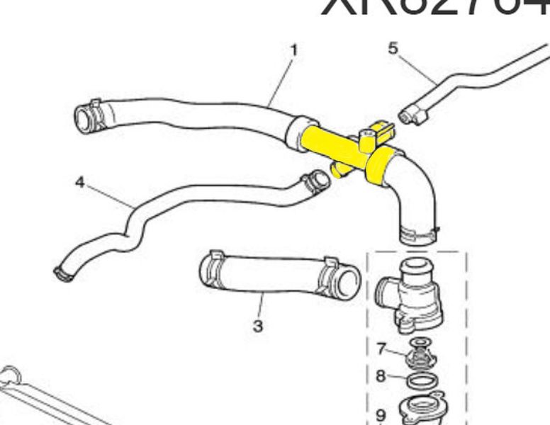 Rura XR827648 Pasuje do Jaguar. Stal nierdzewna