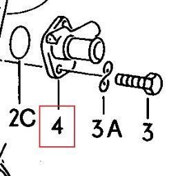 Flange 068121144 for Audi, VW from stainless steel